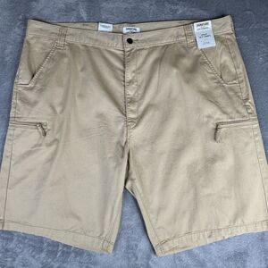 Levi Strauss Gold Utility Shorts Men 46 x 10.5"  Cargo Tan Khaki Light Brown New